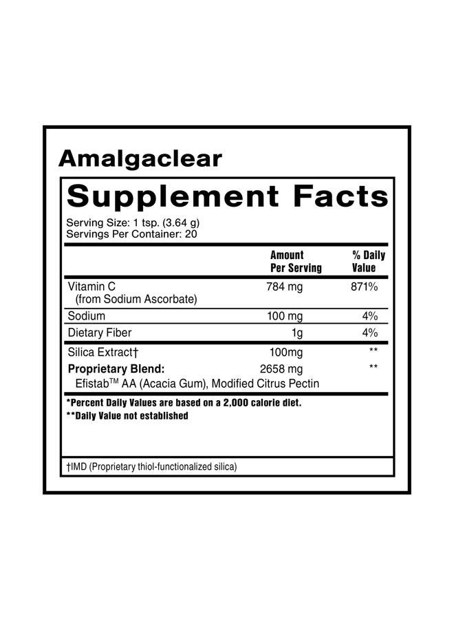 Quicksilver Scientific AmalgaClear - Detox Support with Modified Citrus Pectin & Silica Extract (73g) - Image 2