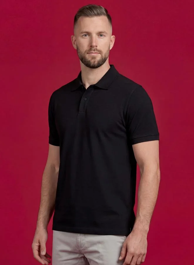 Clans&Hans Men Cotton Pique Round Neck T-Shirt