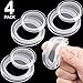 Maitys Maitys Clear Silicone Umbrella Hole Ring Plug and Cap Set for Glass Outdoors Patio Table Clear Deck Yard, 2 Inch (4  - Image 2