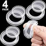 Maitys Maitys Clear Silicone Umbrella Hole Ring Plug and Cap Set for Glass Outdoors Patio Table Clear Deck Yard, 2 Inch (4  - Image 1