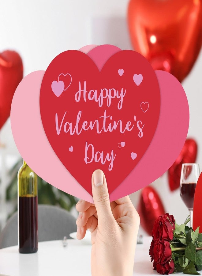 Litmitfu 42 Pack Happy Valentines Napkins - Valentine Day Heart Napkin, Red Pink Heart Shape Disposable Luncheon Dinner Paper Napkins Set for Valentines Day Party Supplies Favors Table Decorations, 3 Styles - Image 5