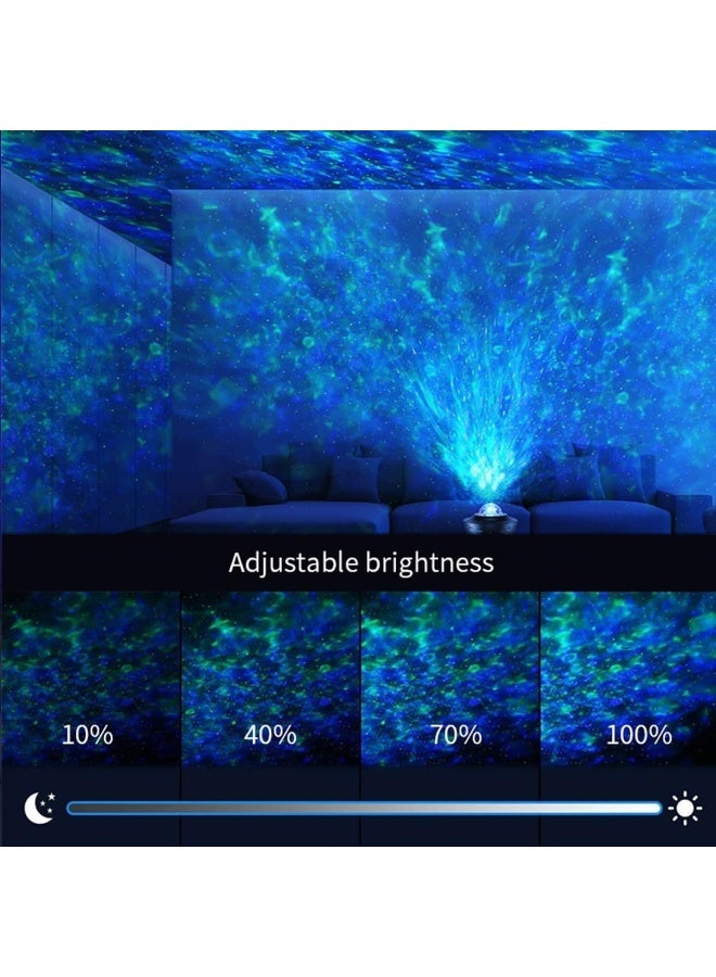 ECVV 3 in 1 Galaxy Star Projector Night Light, 10 Color Bluetooth Night Lamp with Timer Remote and Chargeable, Bedroom Living Room Decor Kids Night Light Black - Image 5