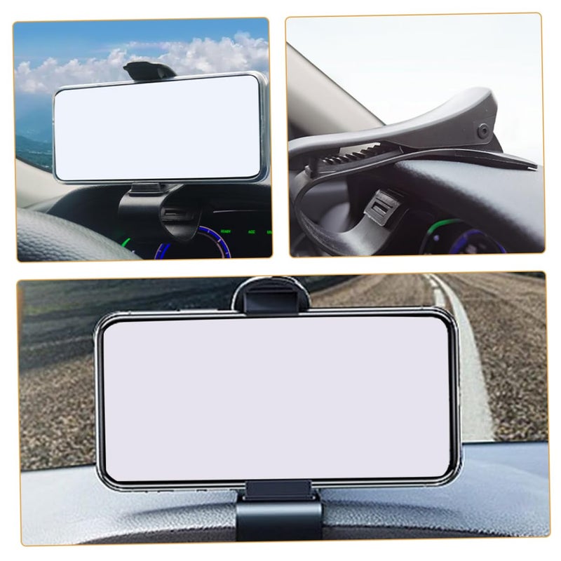 Universal Fit Car Dashboard Phone Holder Bracket For Quick Device Access Black - Image 5