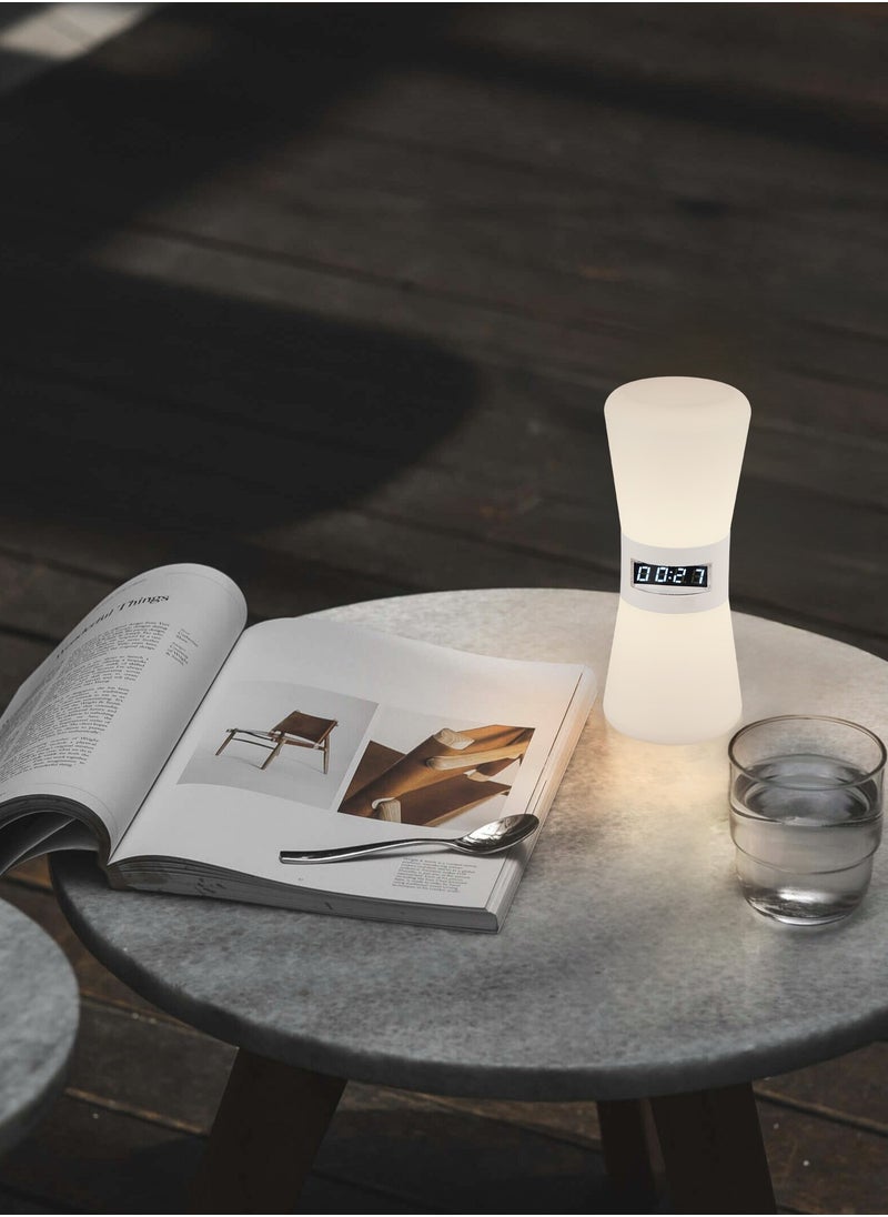 Ayeeb - Sand Feeling Intelligent Yogic Automatic Hourglass (SFIYAH) Stress-Free Adjustable 1-100 Minutes Countdown Silent Clock Timer LED Table Night Light, Modern Dubai Nomad Style Home Decor, Auto Gravity-Sensing Light Soft Glow with Mini LED Digital Display, Lightweight Matt Texture Baby-Safety Material, Portable Cordless Type-C Rechargeable, for Dining, Yoga, Meditation, Tough Task Focus, Studying, Writing, Homework, Sleep Aid Soother, Cooking, Training, ADHD - Image 1