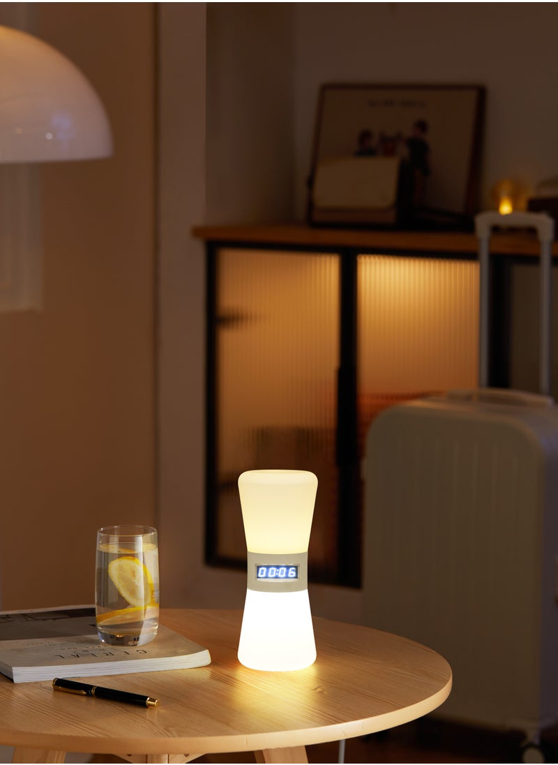 Ayeeb - Sand Feeling Intelligent Yogic Automatic Hourglass (SFIYAH) Stress-Free Adjustable 1-100 Minutes Countdown Silent Clock Timer LED Table Night Light, Modern Dubai Nomad Style Home Decor, Auto Gravity-Sensing Light Soft Glow with Mini LED Digital Display, Lightweight Matt Texture Baby-Safety Material, Portable Cordless Type-C Rechargeable, for Dining, Yoga, Meditation, Tough Task Focus, Studying, Writing, Homework, Sleep Aid Soother, Cooking, Training, ADHD - Image 1