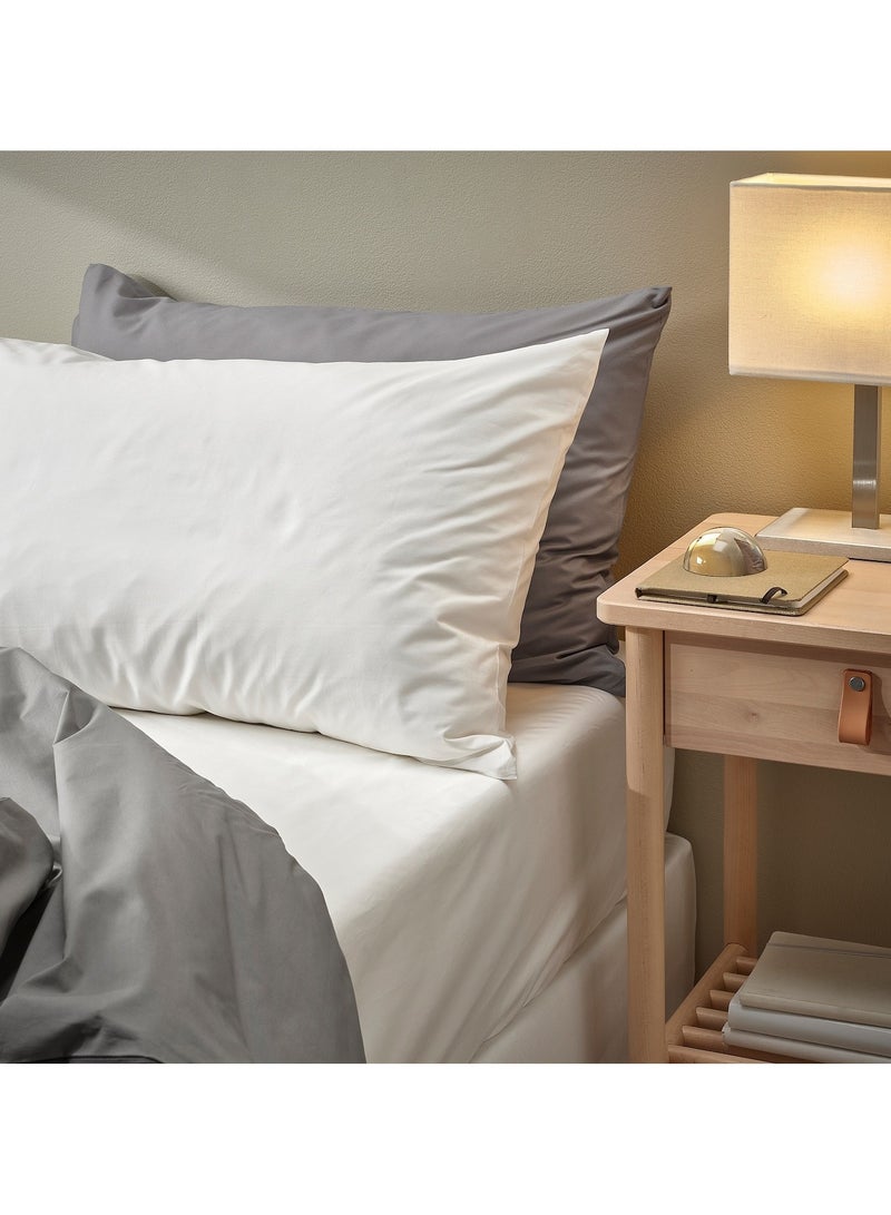 Roennveckmal Bed Fitted Sheet White 180x200 cm - Image 2