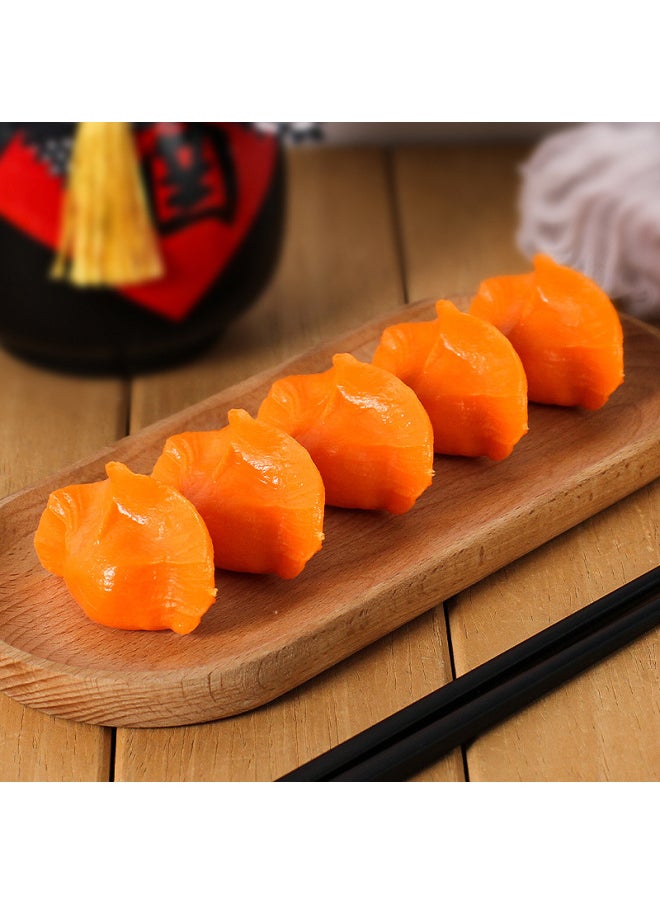 PVC Simulation Dumpling Dumpling Model Quick-frozen Dumpling Simulation Food Props Creative Activity Souvenir Pendant-Color:White Dumplings-no Buckle