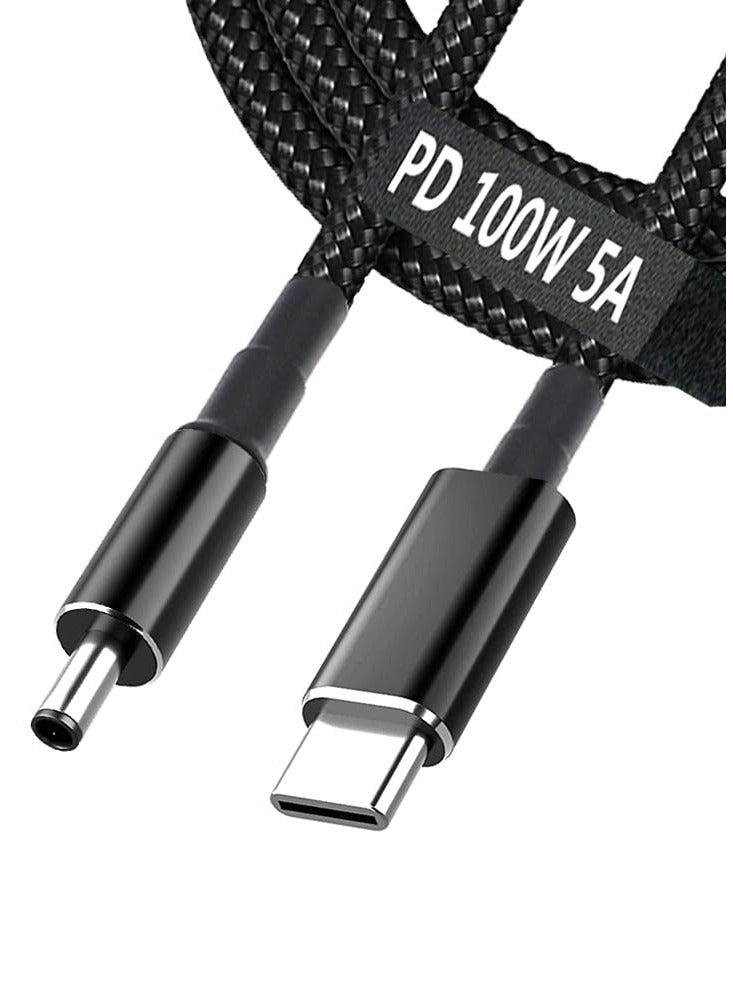 SANMUGEED USB C to 4.5mm Laptop Charging Cable Adapter Male Type C to DC 4.5 x 3.0mm Converter Braided 6.5ft Fast 100W PD Power Charger Supply Cord for Vostro 12 17 11 XPS 14 3000 7000 5000 13 15 Inspiron Dell - Image 1