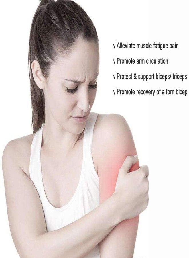 Luwint Compression Upper Arm Sleeve Wrap, Adjustable Bicep Tricep Tendonitis Brace Support - Image 5