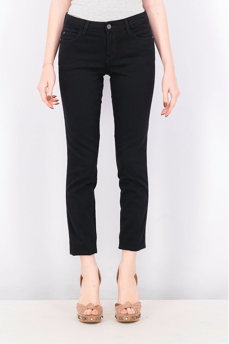 GUESS Women Curve Mid Rise Skinny Pants, Black - Image 1