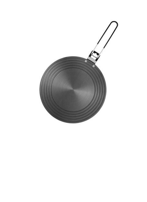 Heat Diffuser For Gas Stovetop Pot Cookware Protection Stove Diffuser Fast Defrosting Round Tray Multifunctional Thawing Conducting Simmer Plate 24Cm With Foldable Handle