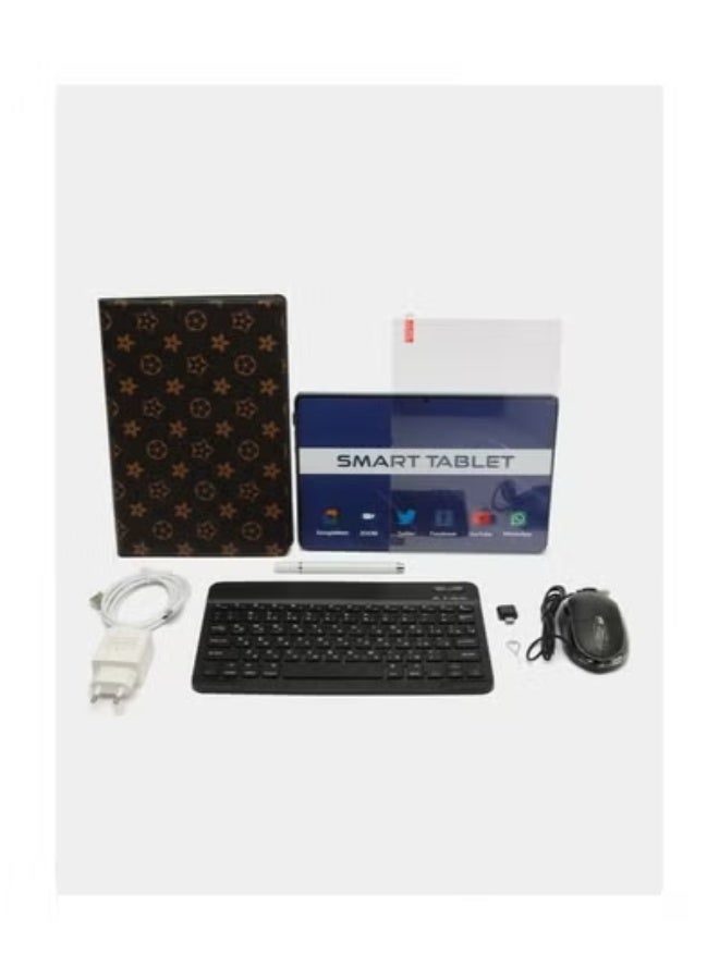 Umiio Smart Tablet PC 10.1″ HD Display with Smooth 8GB RAM and 256GB Storage, Dual SIM & Fast WiFi Connectivity, Front & Rear Cameras for Video Calls & Photography, Includes Stylish Leather Cover, Wireless Keyboard & Mouse – Sleek Grey - Image 2