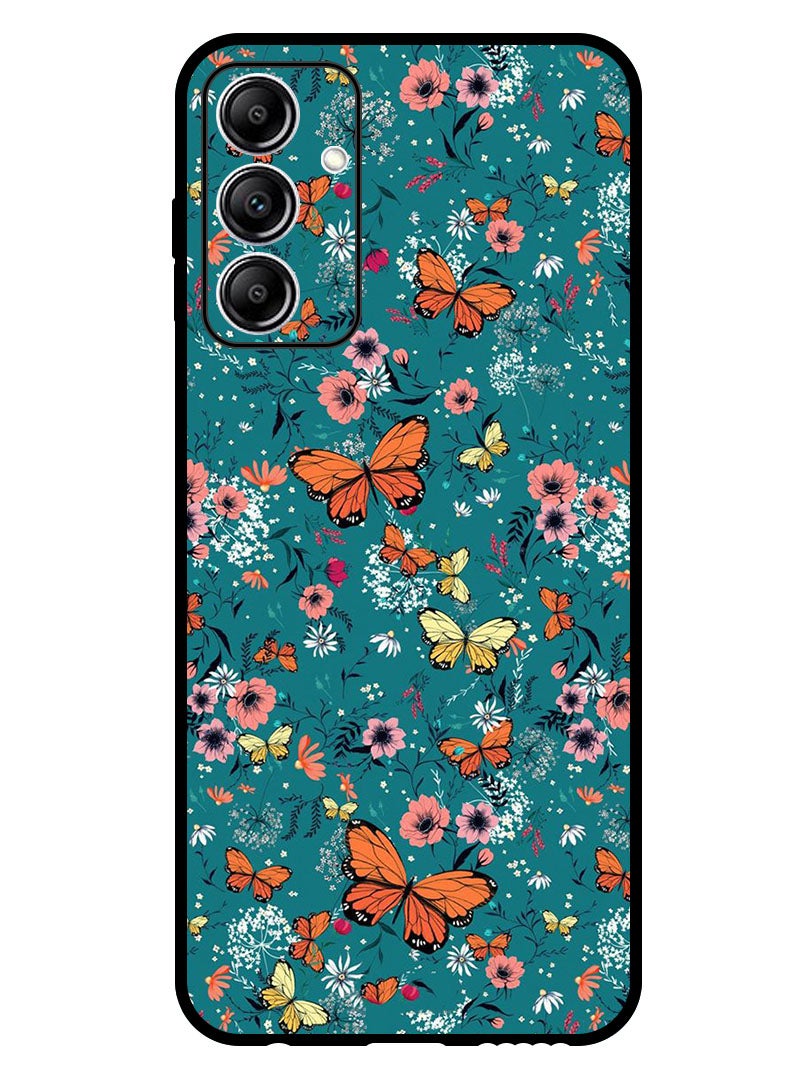 Theodor Protective Case Anti Scratch Shock Proof Bumper Cover For Samsung Galaxy A35 Butt Flowers - Image 1