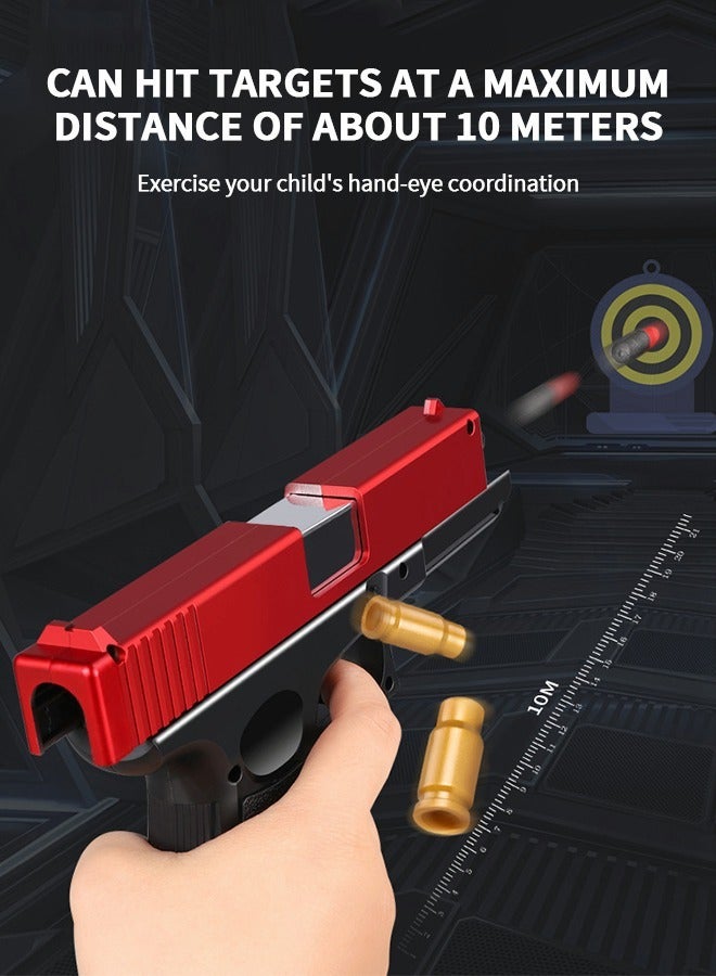 GROIC مسدس رصاص ناعم، مسدس لعبة رصاص ناعم بقذف القذائف، مسدس لعب رصاص ناعم بقاذف رغوي، مع رصاص ناعم وحركة سحب للخلف، ألعاب مسدس للأطفال - Image 4