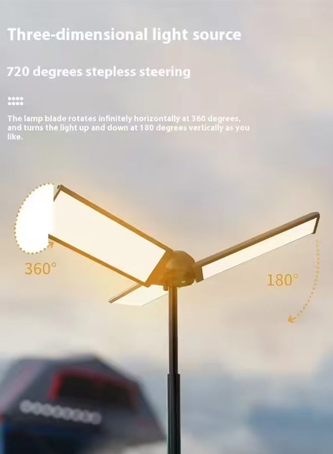 JCB CHIC Multifunctional Camping Light 4 in1 USB Rechargeable Outdoor Hiking Camping Fishing Flashlight,8000mAH Telescopic Camping Lamp Waterproof 8  Modes Dimmable For Outdoor Hiking Emergency Survival - Image 2