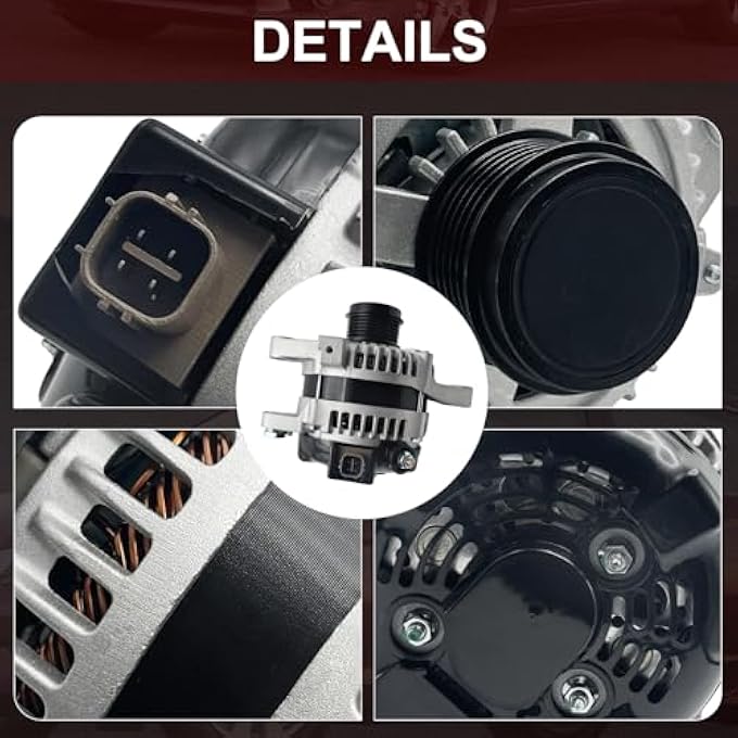 Hsbhlsnx 11385N Alternator Compatible with Toyota Corolla 1.8L L4 2009-2011 Matrix 1.8L L4 2009-2010 Compatible with Pontiac Vibe 1.8L L4 2009-2010 Compatible with Scion xD 1.8L L4 2008-2014 11385 11577 - Image 4