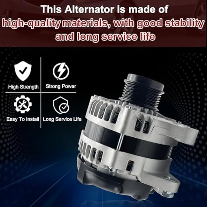 Hsbhlsnx 11385N Alternator Compatible with Toyota Corolla 1.8L L4 2009-2011 Matrix 1.8L L4 2009-2010 Compatible with Pontiac Vibe 1.8L L4 2009-2010 Compatible with Scion xD 1.8L L4 2008-2014 11385 11577 - Image 3