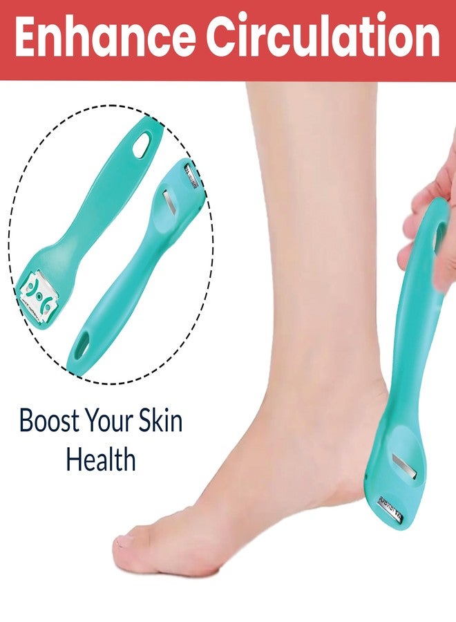 TEMPERIA (1pc) Callus Remover for Feet - Shaver Razor - Foot Scrubber for Dead Skin - Pedicure Kit for Women - Feet File Scrub Tools, Heel Scraper Filer & Leg Cleaner Brush - (Multicolour) (HF726) - Image 5