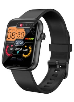 Tecno watch 2 , GPS Smartwatch with Bright Touchscreen Display, Features Music, Body Energy Monitoring, Animated Workouts, Pulse Ox Sensor and More, Black