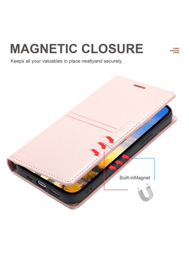 اس-توب جراب لهاتف iPhone 13 Pro Max Dream Magnetic Suction Business، جراب جلد PU أفقي قلاب مع حامل وفتحة بطاقة ومحفظة - Image 4
