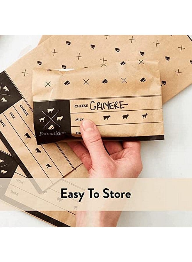 Formaticum Cheese Storage Bags, Keep Charcuterie Fresh, Wax Paper Bags, 30 Count - Image 4