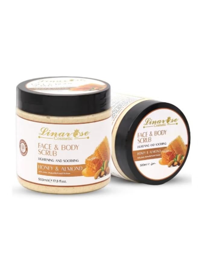 LINAROSE 2pc Face & Body Scrub Honey & Almond - Image 2