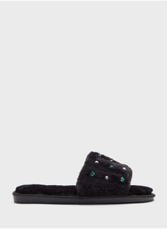 Ginger Pearl Diamante Bedroom Slippers  - Image 1