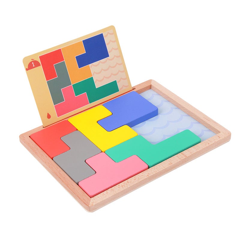 Children'S Puzzle Early Education Advanced Tetris Puzzle Stereo Building Blocks Hands-On Brain Anti-Frustration Interactive Toy - Image 5