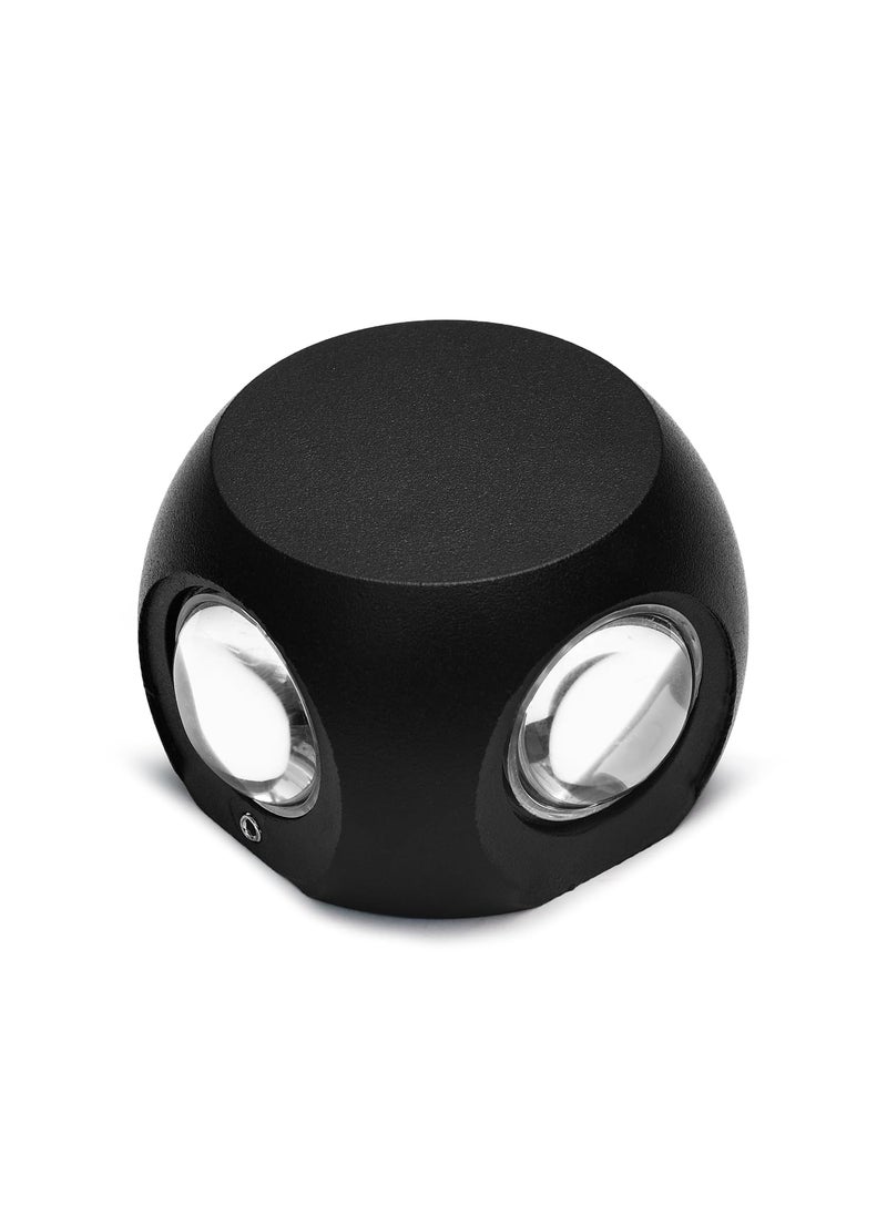 Glowing Night Glowing Night 12 Watts 4 Ray Up Down LED Aluminium Waterproof Wall Light Lamp Suitable for Wall Decor in Bedrooms Living Rooms and Halls  - Image 2