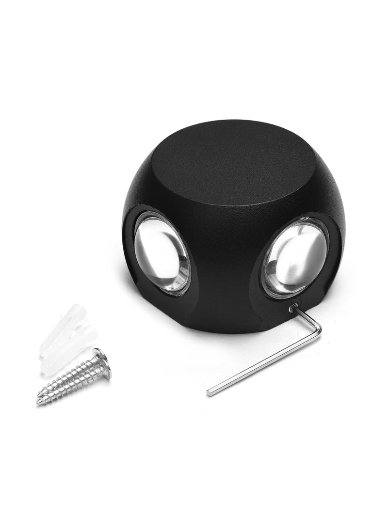 Glowing Night Glowing Night 12 Watts 4 Ray Up Down LED Aluminium Waterproof Wall Light Lamp Suitable for Wall Decor in Bedrooms Living Rooms and Halls  - Image 4