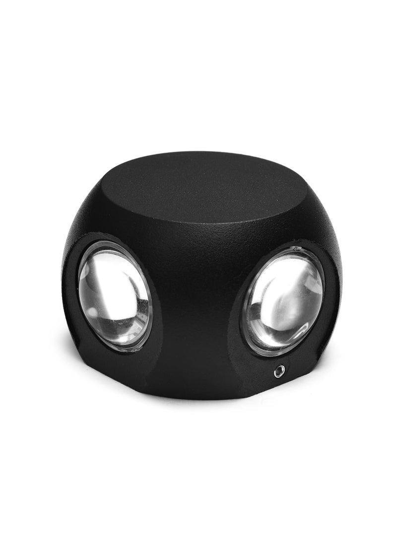 Glowing Night Glowing Night 12 Watts 4 Ray Up Down LED Aluminium Waterproof Wall Light Lamp Suitable for Wall Decor in Bedrooms Living Rooms and Halls  - Image 3