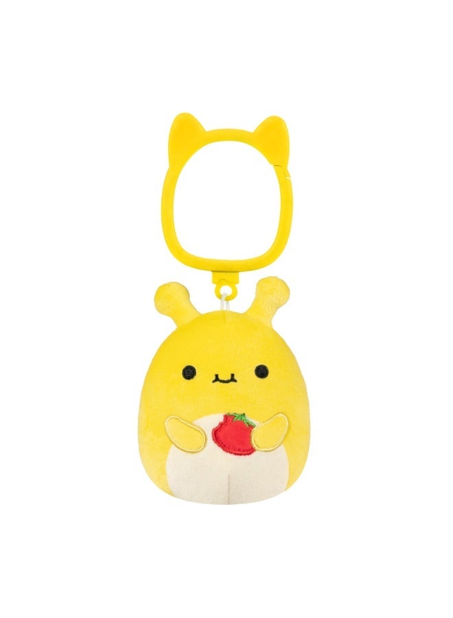 Squishmallows Clip-On Zarina the Yellow Banana Slug - Image 1