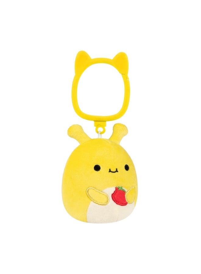 Squishmallows Clip-On Zarina the Yellow Banana Slug - Image 2