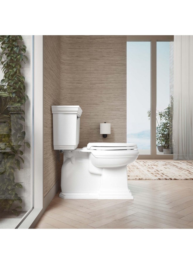 KOHLER 4733-RL-0 Glenbury ReadyLatch Quiet Close Elongated Toilet Seat, Soft Close Toilet Seat, Toilet Seats for Elongated Toilets, White - Image 4