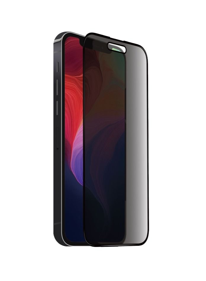 LEVORE Ceramic Protector Film for iPhone 14 Pro Max, Full Cover with Black Frame, Privacy & Matte  - Image 1