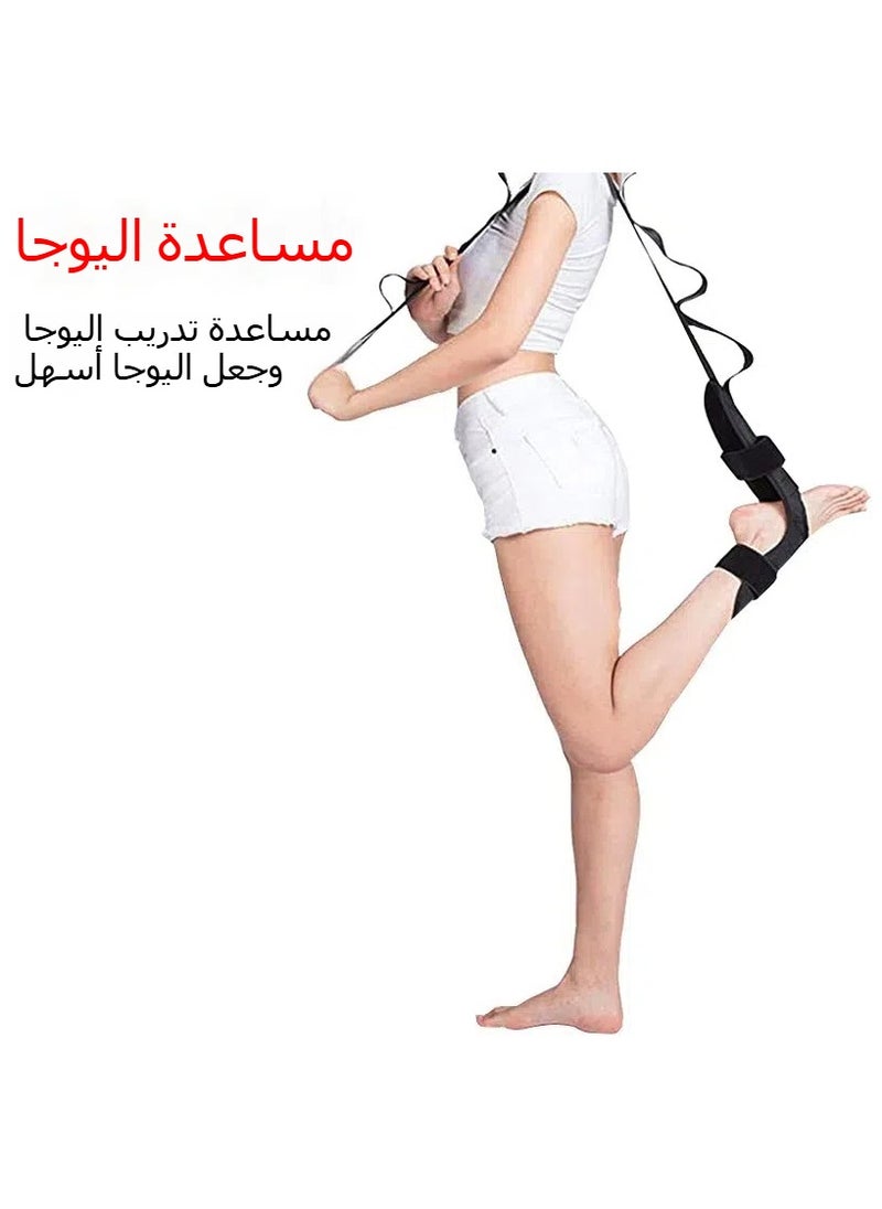 Generic Elastic yoga stretching ankle correction rehabilitation belt horse tendon dance resistance band  - Image 3