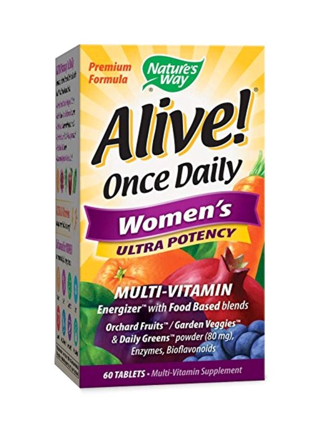 Nature's Way Alive! Once Daily Multi-Vitamin Supplement - 60 Tablets - Image 1