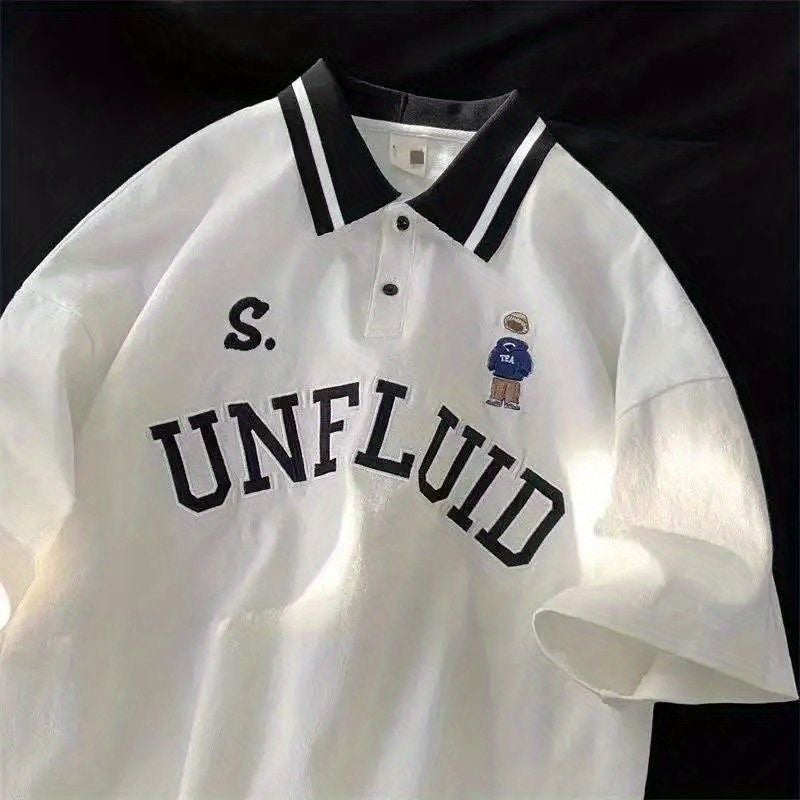 Japanese Retro Short-Sleeved T-Shirt Men'S Summer College Style Top Design Sense Chic Student Hong Kong Style Couple'S Half-Sleeved Tide - Image 3