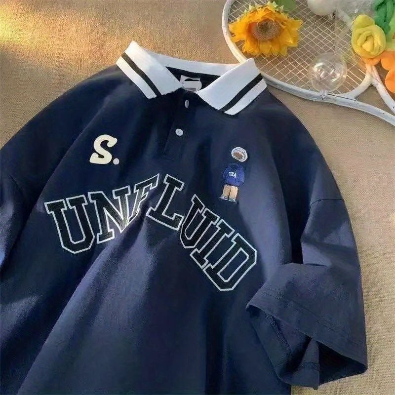 Japanese Retro Short-Sleeved T-Shirt Men'S Summer College Style Top Design Sense Chic Student Hong Kong Style Couple'S Half-Sleeved Tide - Image 5