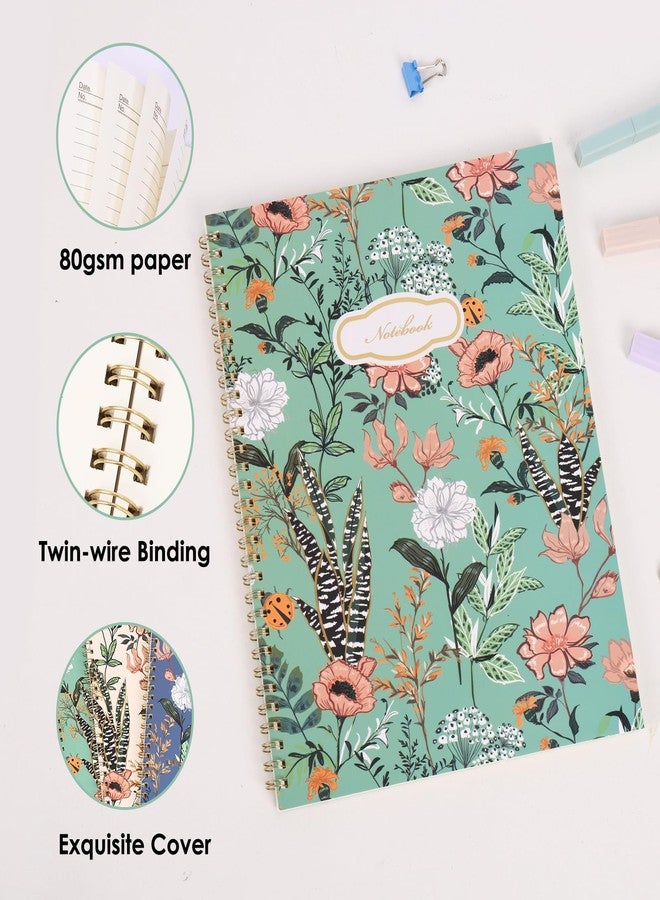 LABUK 3 Pack Spiral Notebook College Ruled Notebook 120 Pages A4 Aesthetic Journaling Notebooks for Work School Office Home, 8.5 x 11 Inches Notebooks for Valentine Gifts - Image 3