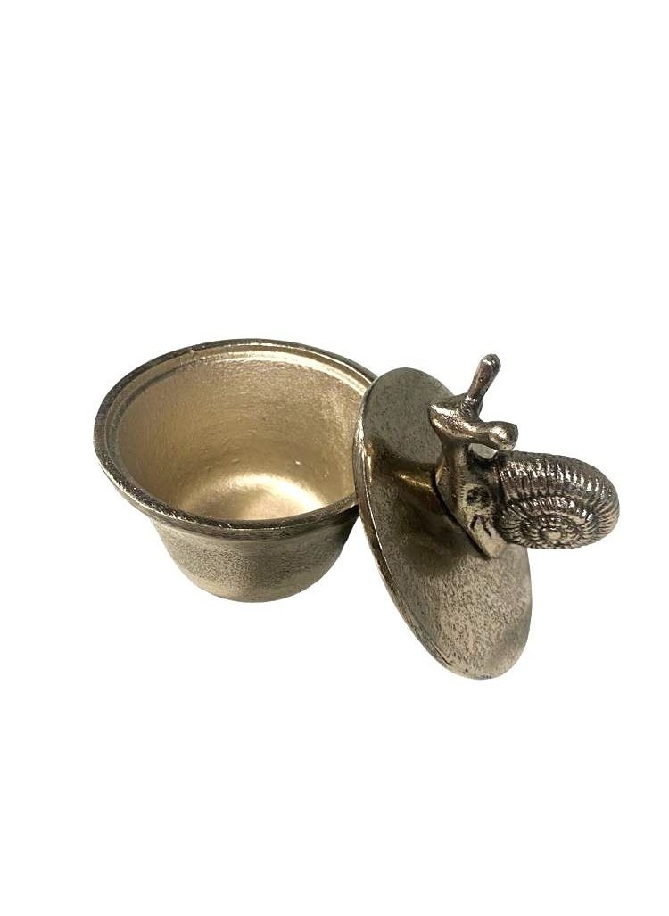 Generic - SNAIL BOX HANDMADE FOR HOME DECOR IN ROUGH NICKLE PLATED FINISH - Image 1