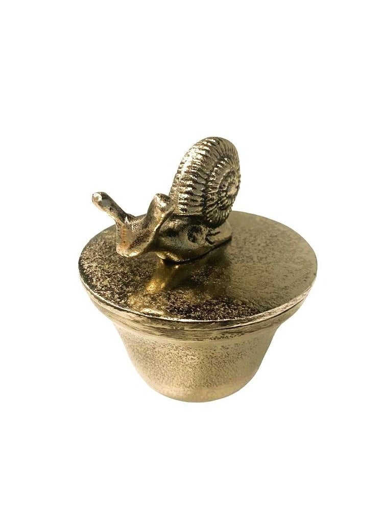 Generic - SNAIL BOX HANDMADE FOR HOME DECOR IN ROUGH NICKLE PLATED FINISH - Image 1