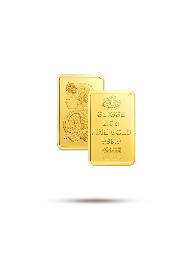 بامب سبيكة ذهب سويسرية من طراز بامب كوين، عيار 24 قيراط، نقاء 999.9، وزن 2.5 غرام - Image 3
