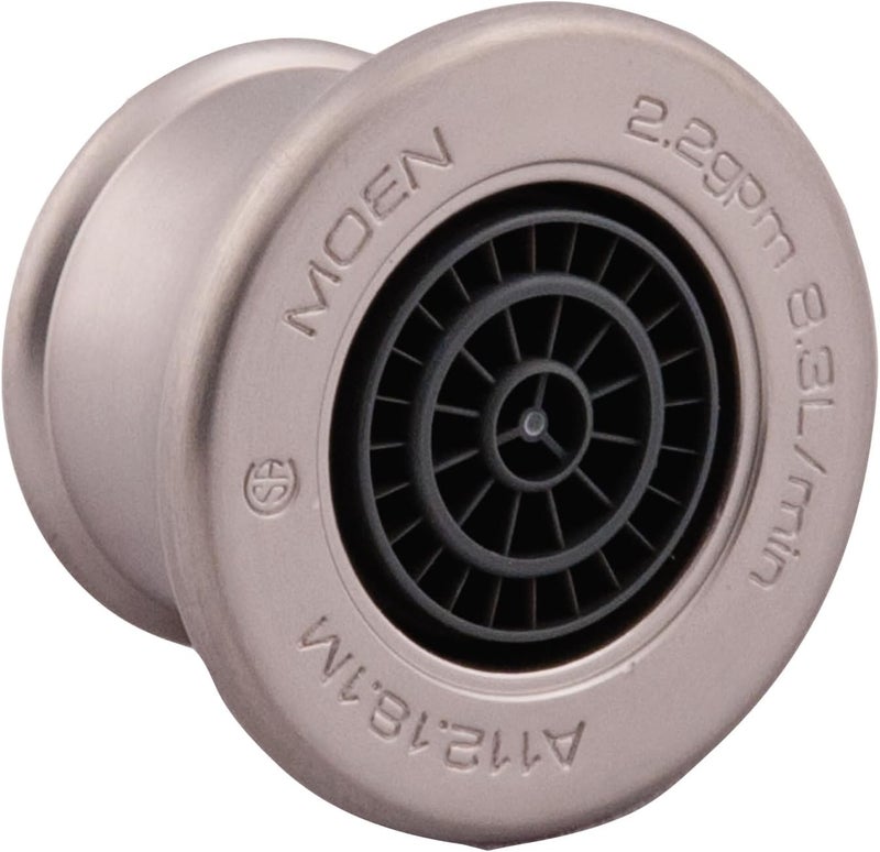 Moen 116618BN Brushed Nickel Faucet Aerator - 2.2 GPM Flow Rate - Image 1