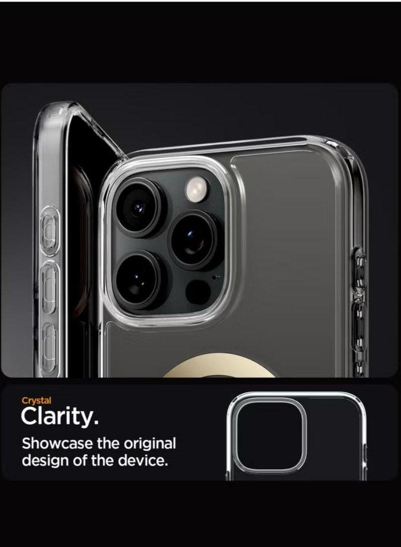 سبايجن غطاء حماية Ultra Hybrid MagFit لهاتف iPhone 16 Pro Max مع MagSafe (2024) - ذهبي - Image 3