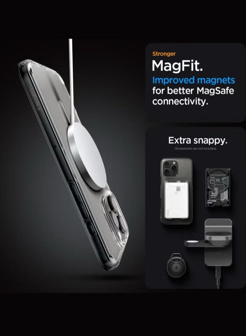 سبايجن غطاء حماية Ultra Hybrid MagFit لهاتف iPhone 16 Pro Max مع MagSafe (2024) - ذهبي - Image 4
