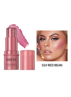 QiBest Monochromatic Multi Stick,Blush Highlighter Stick,Moisture and Lightweight Highlighters Makeup Stick，Blendable and Smooth(#01)  - Image 2