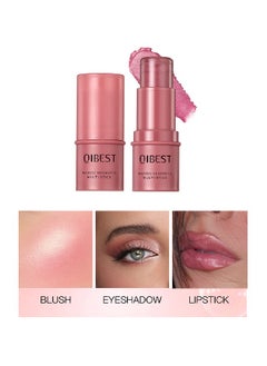 QiBest Monochromatic Multi Stick,Blush Highlighter Stick,Moisture and Lightweight Highlighters Makeup Stick，Blendable and Smooth(#01)  - Image 4