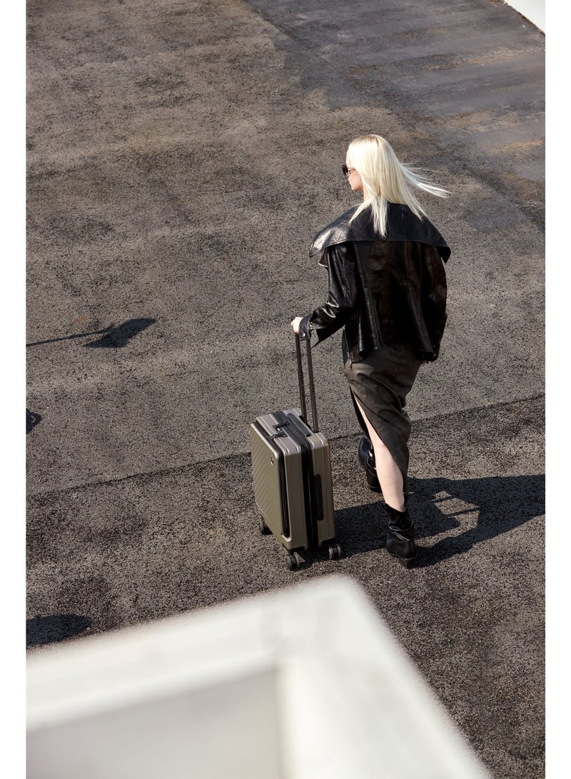 ARCTIC HUNTER LGX002 20 Inch 360° Spinner Cabin Trolley Suitcase, Instant Carry-On Luggage, Lightweight, Irish Style, TSA Lock - Image 2