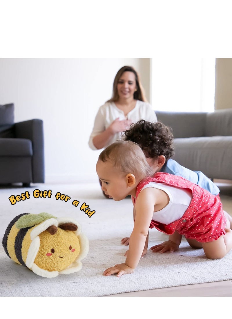 Generic - Flower Bee Plush Toy, 11“ Funny C ute Stuffed Plushie Pillow Doll, Soft Fluffy Birthday Hugging Cushion Decor, Present for Kids and Adults - Image 1